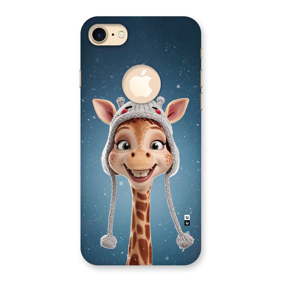 Funny Giraffe Back Case for iPhone 7 Logo Cut