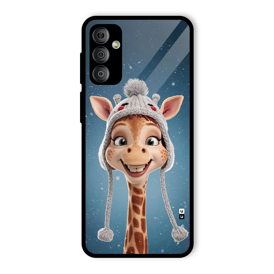 Funny Giraffe Glass Back Case for Galaxy F23