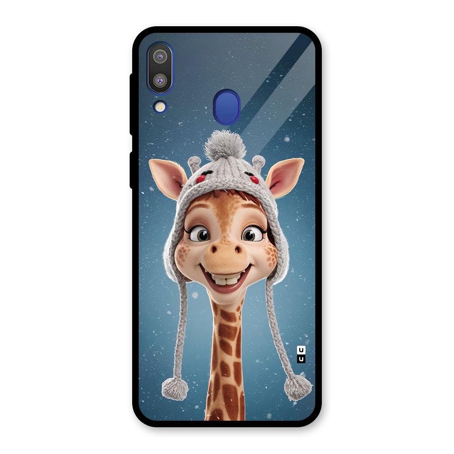 Funny Giraffe Glass Back Case for Galaxy M20