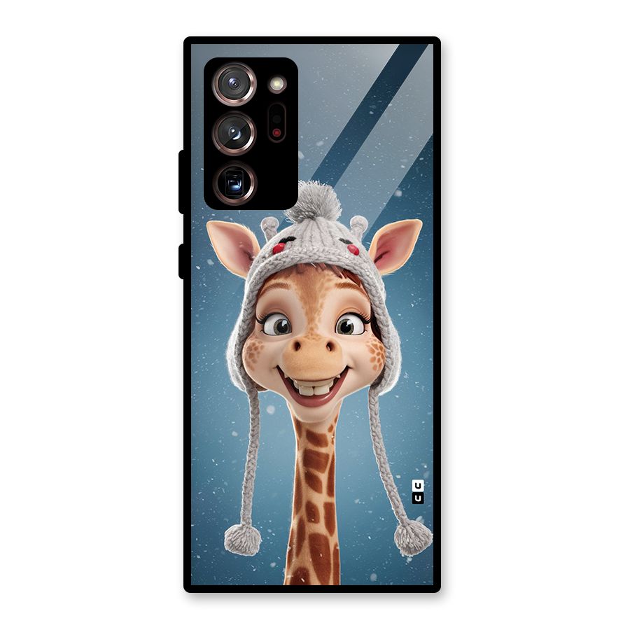 Funny Giraffe Glass Back Case for Galaxy Note 20 Ultra 5G