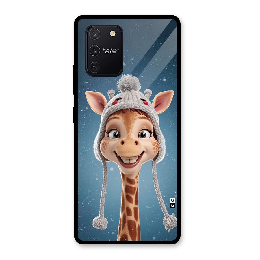 Funny Giraffe Glass Back Case for Galaxy S10 Lite