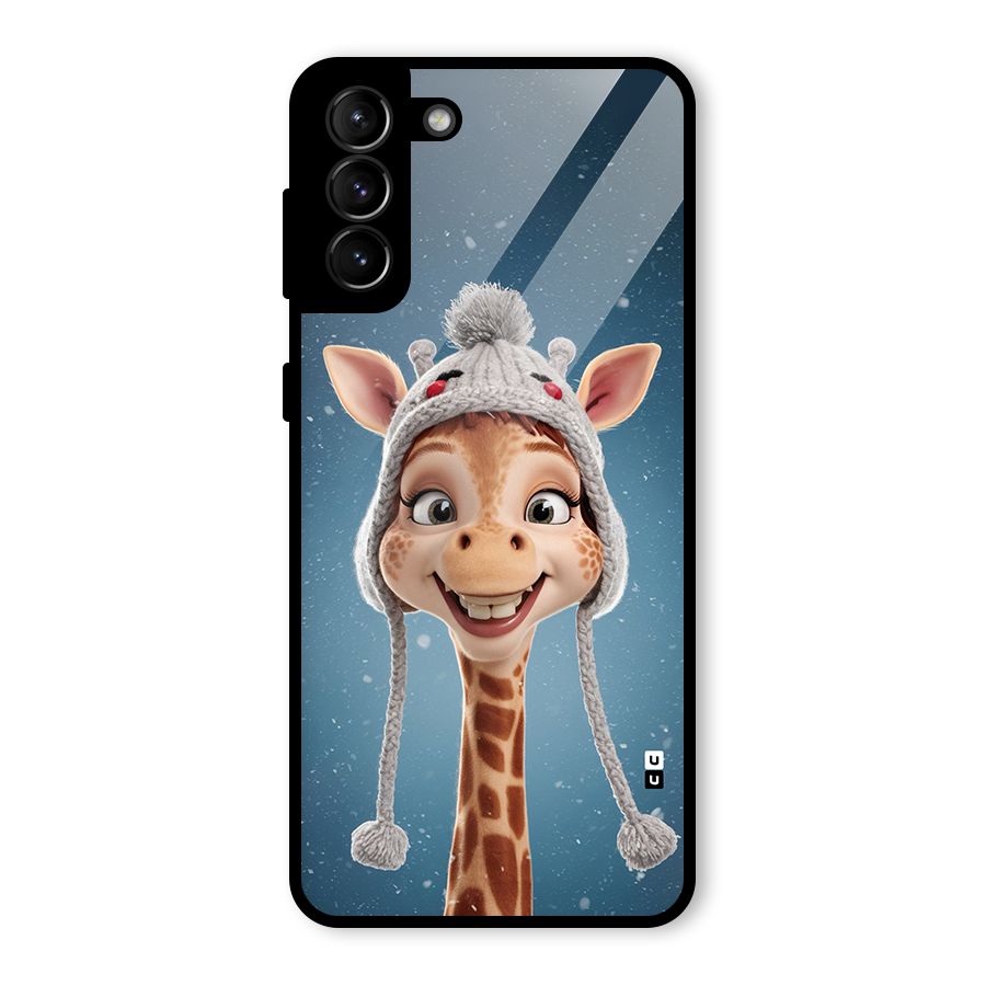 Funny Giraffe Glass Back Case for Galaxy S21 Plus