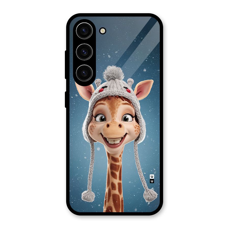 Funny Giraffe Glass Back Case for Galaxy S23
