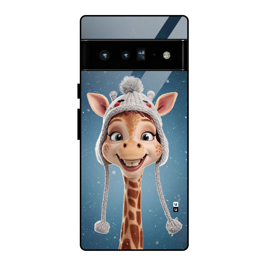 Funny Giraffe Glass Back Case for Google Pixel 6 Pro