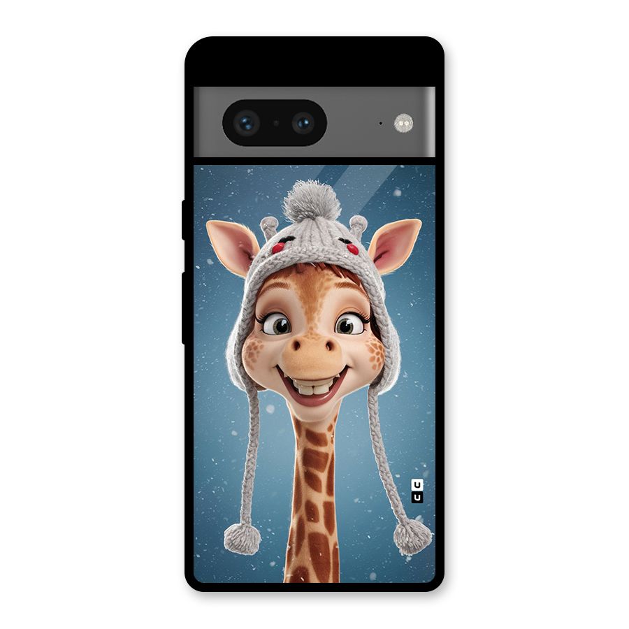 Funny Giraffe Glass Back Case for Google Pixel 7