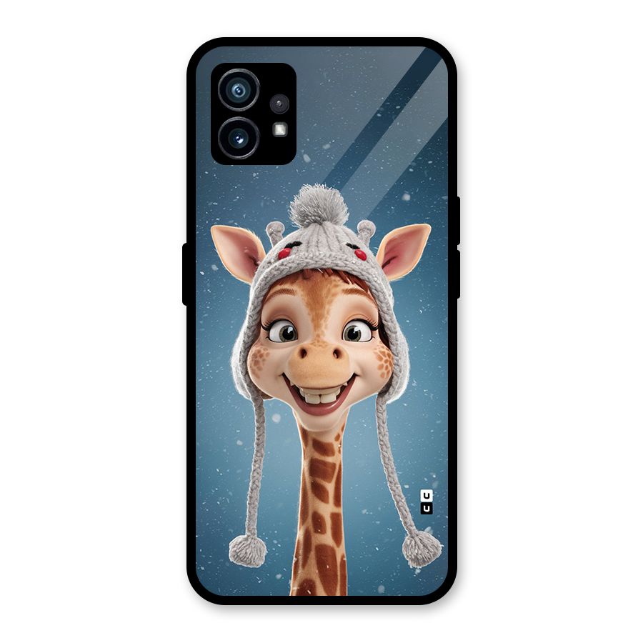 Funny Giraffe Glass Back Case for Nothing Phone 1