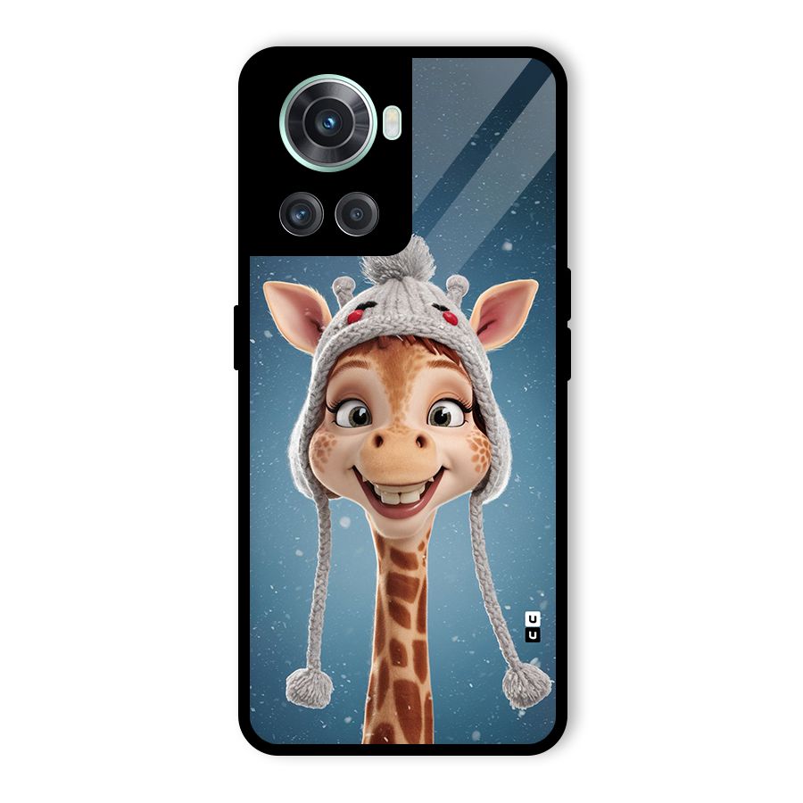 Funny Giraffe Glass Back Case for OnePlus 10R
