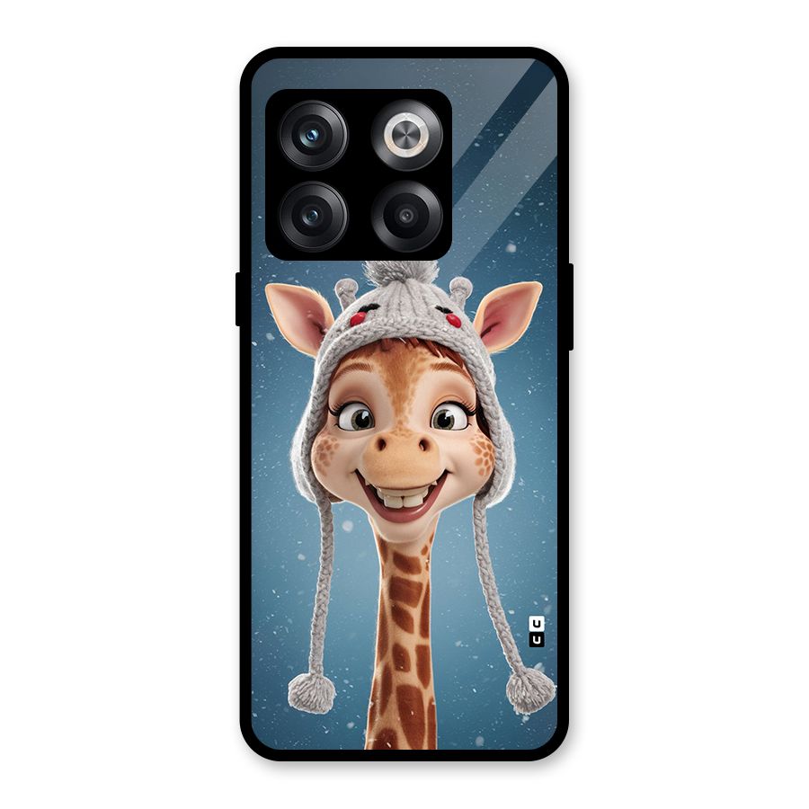 Funny Giraffe Glass Back Case for OnePlus 10T