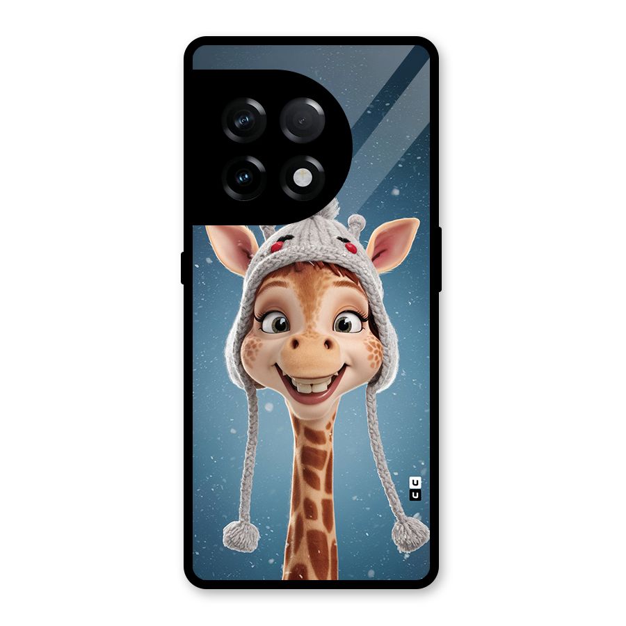 Funny Giraffe Glass Back Case for OnePlus 11R