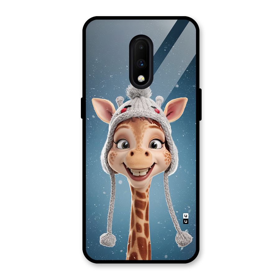 Funny Giraffe Glass Back Case for OnePlus 7
