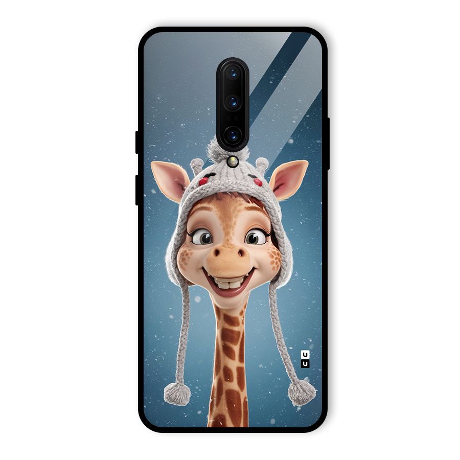 Funny Giraffe Glass Back Case for OnePlus 7 Pro