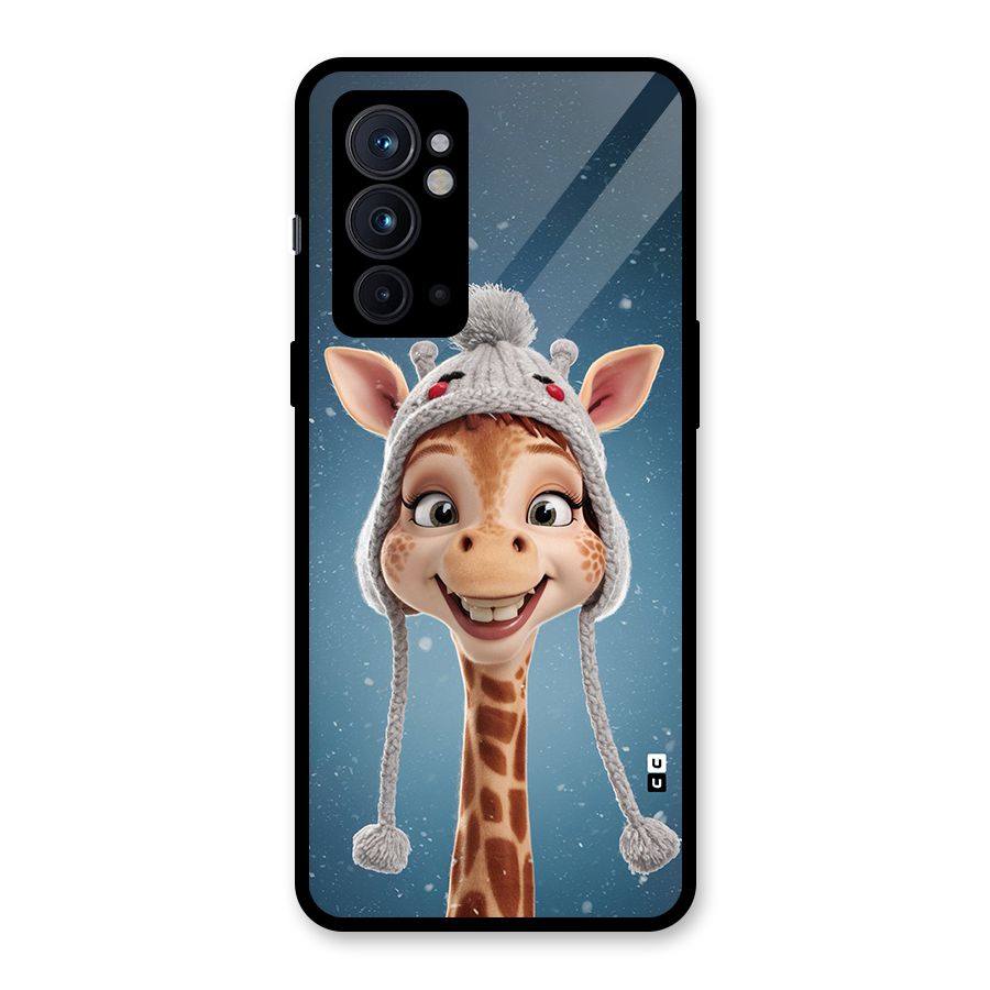 Funny Giraffe Glass Back Case for OnePlus 9RT 5G