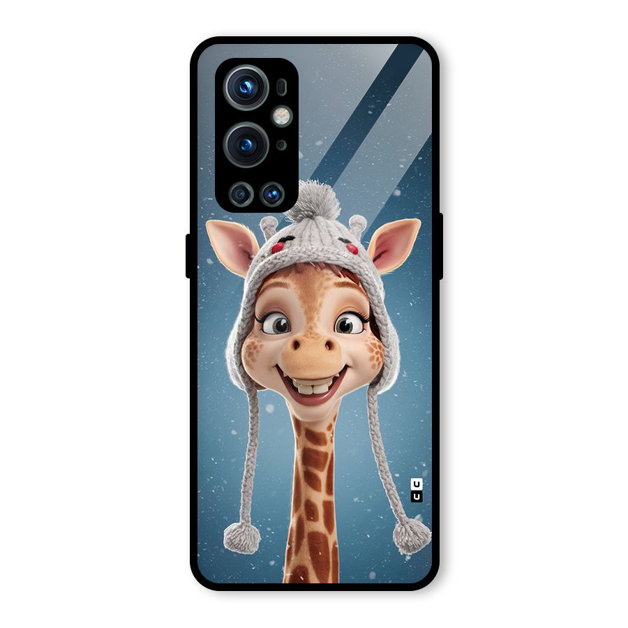 Funny Giraffe Glass Back Case for OnePlus 9 Pro
