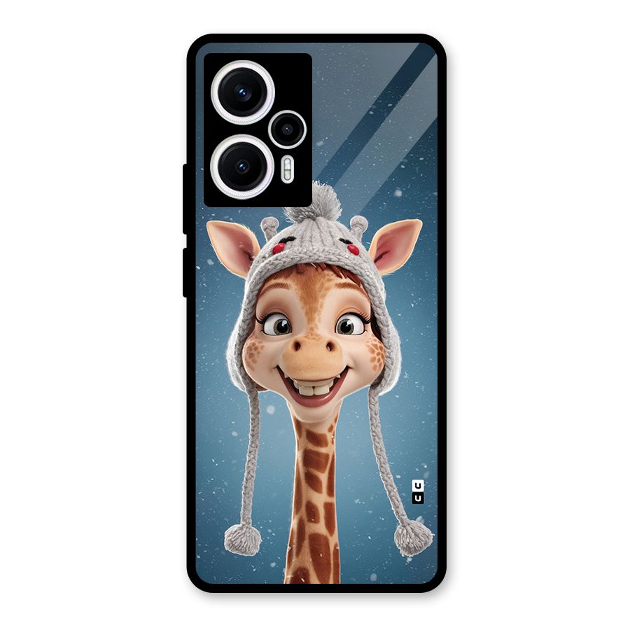 Funny Giraffe Glass Back Case for Poco F5