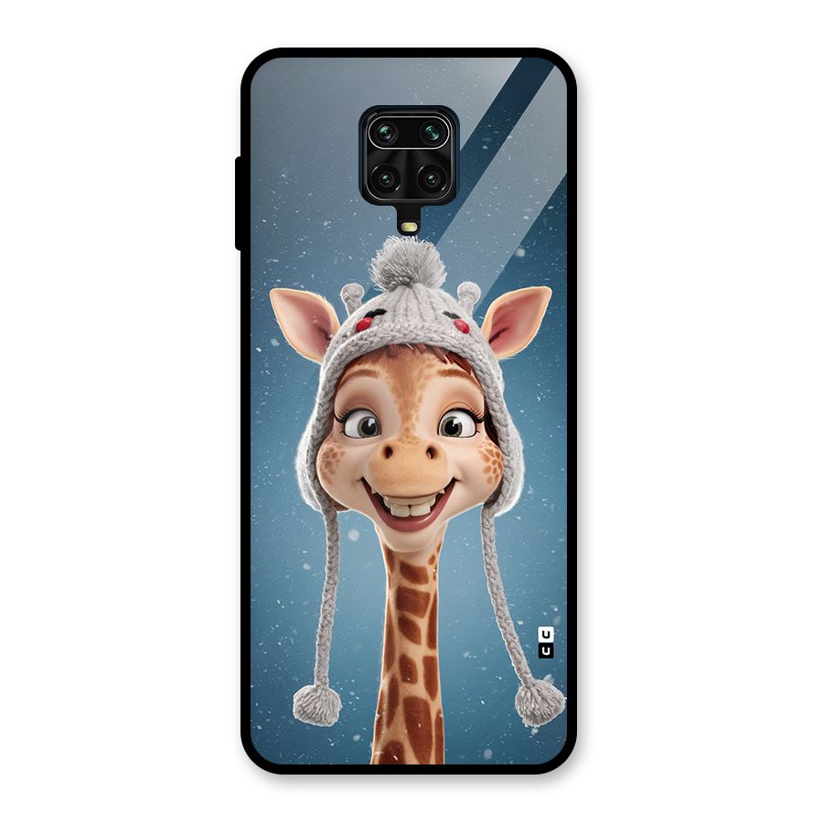 Funny Giraffe Glass Back Case for Poco M2 Pro