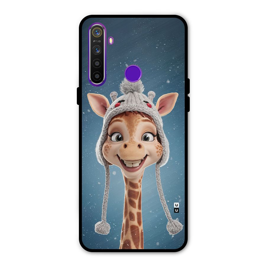 Funny Giraffe Glass Back Case for Realme 5s