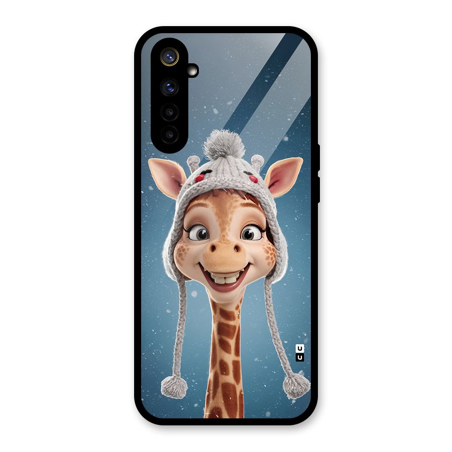 Funny Giraffe Glass Back Case for Realme 6i