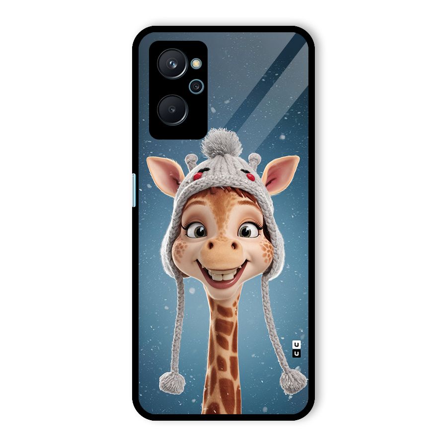 Funny Giraffe Glass Back Case for Realme 9i