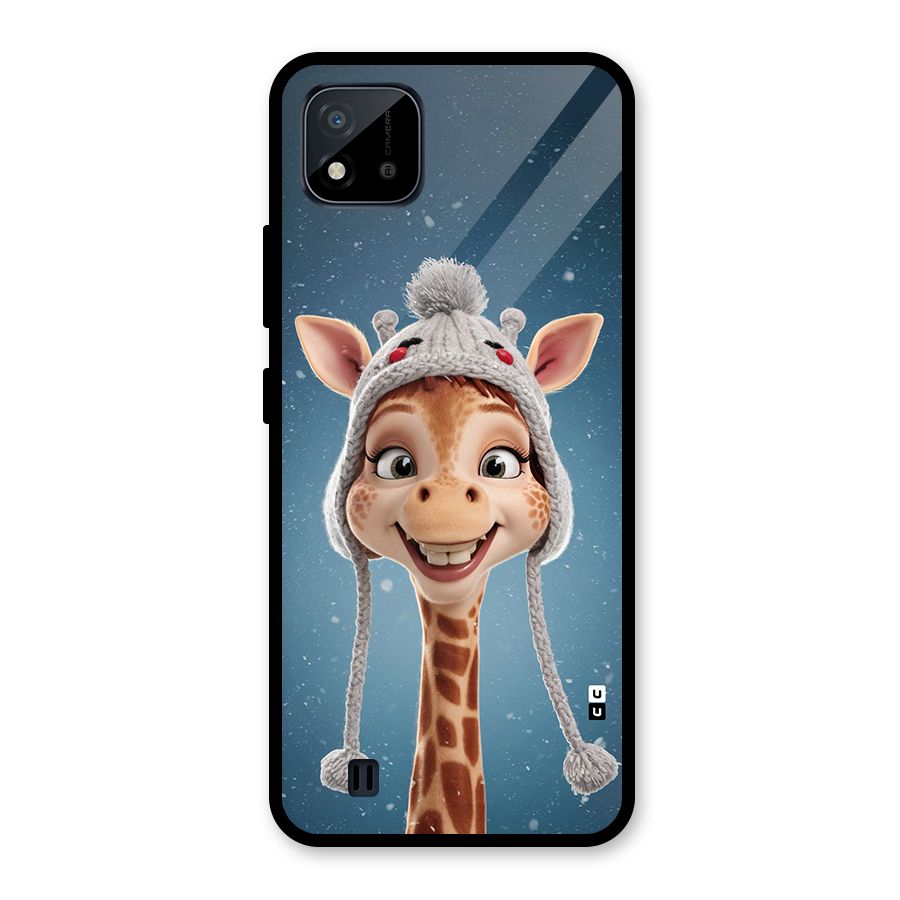 Funny Giraffe Glass Back Case for Realme C11 2021