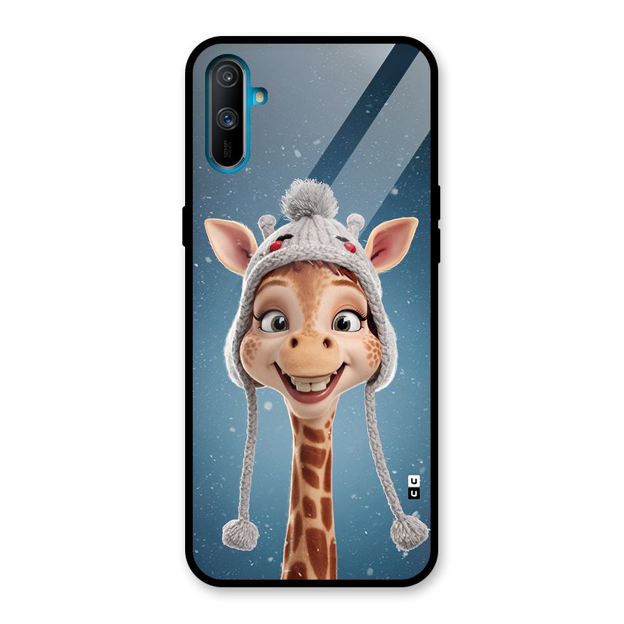 Funny Giraffe Glass Back Case for Realme C3