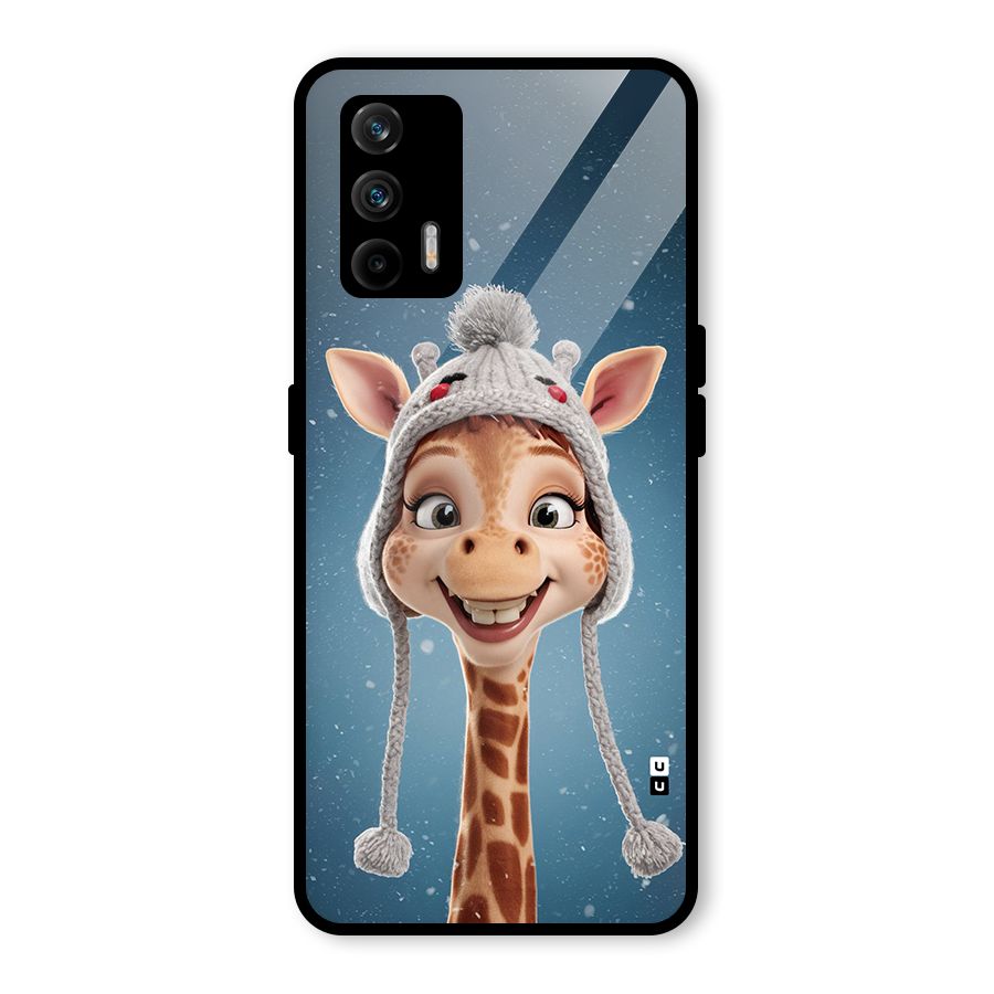 Funny Giraffe Glass Back Case for Realme GT 5G