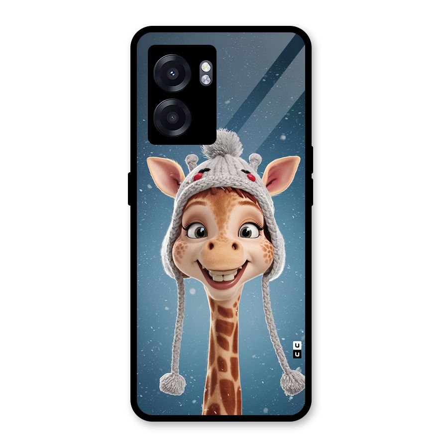 Funny Giraffe Glass Back Case for Realme Narzo 50 5G