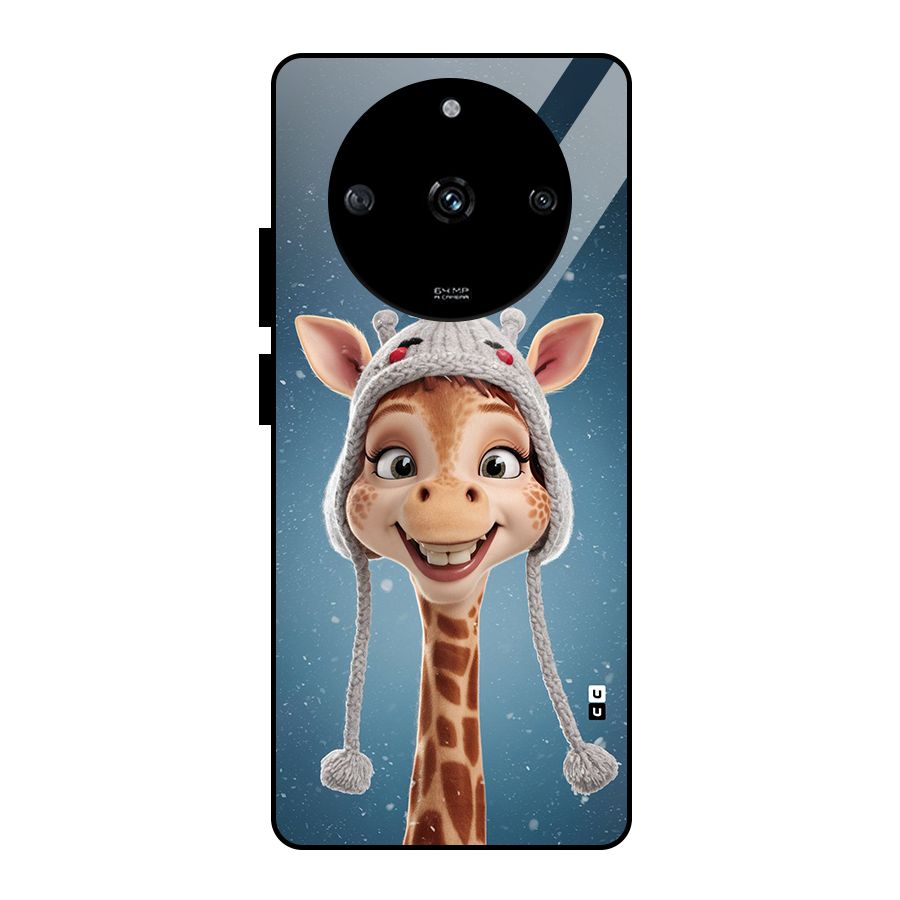 Funny Giraffe Glass Back Case for Realme Narzo 60 5G