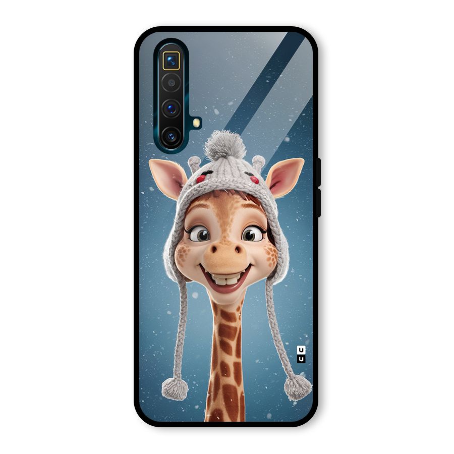 Funny Giraffe Glass Back Case for Realme X3