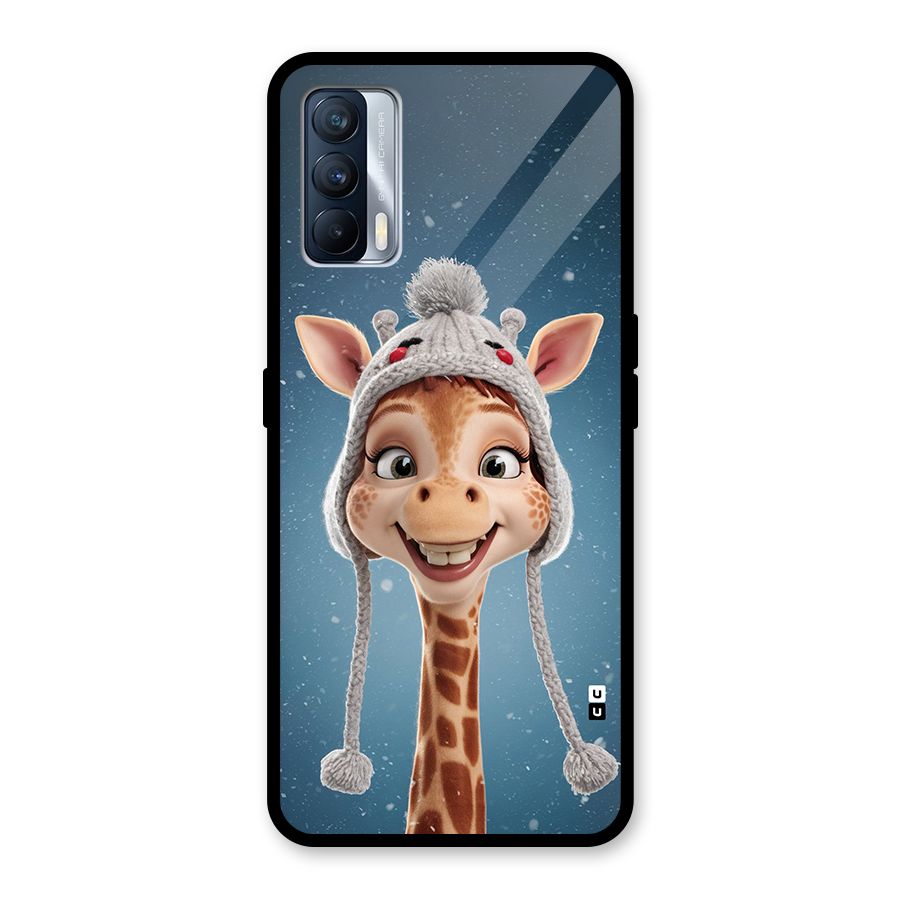 Funny Giraffe Glass Back Case for Realme X7