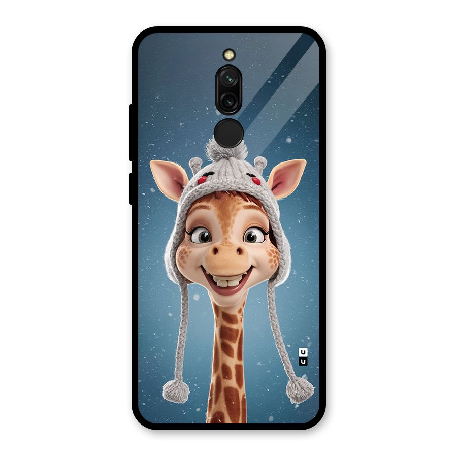Funny Giraffe Glass Back Case for Redmi 8