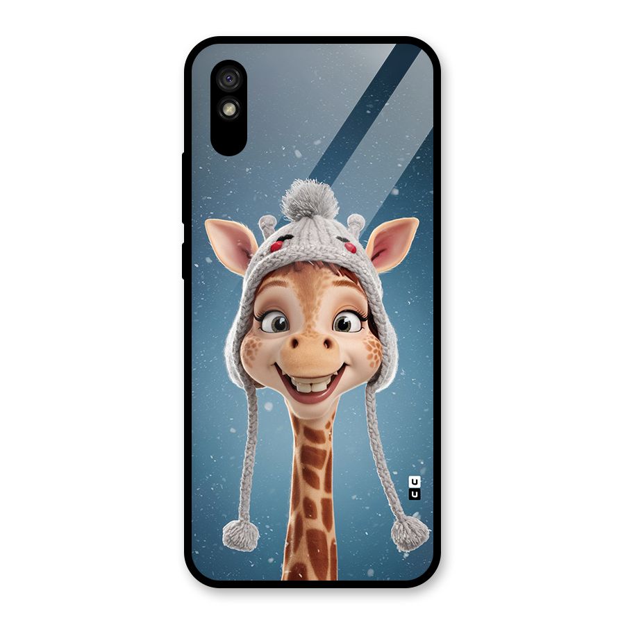 Funny Giraffe Glass Back Case for Redmi 9A