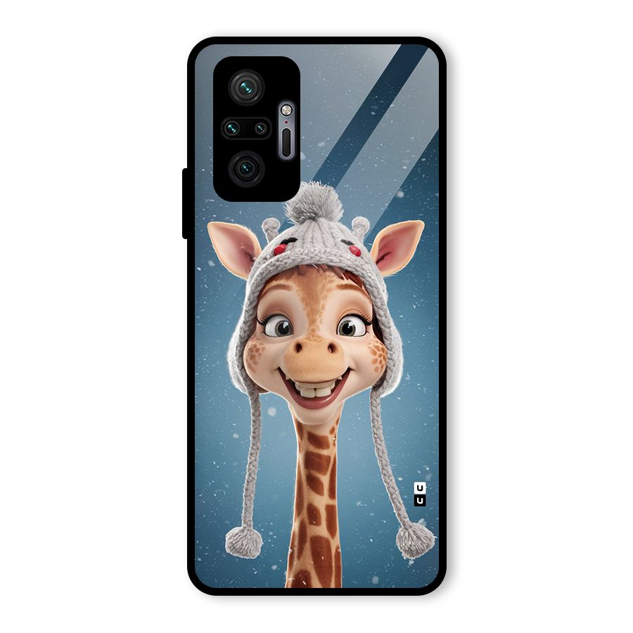 Funny Giraffe Glass Back Case for Redmi Note 10 Pro Max