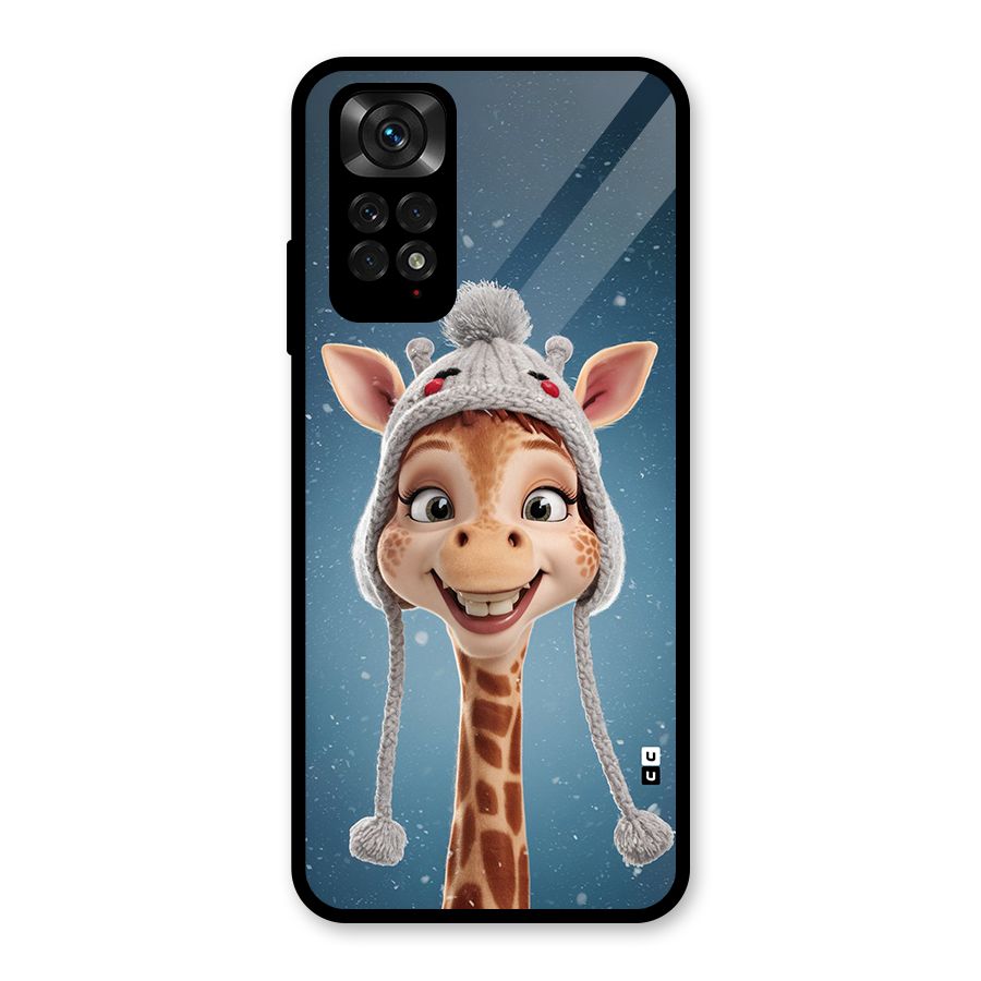 Funny Giraffe Glass Back Case for Redmi Note 11