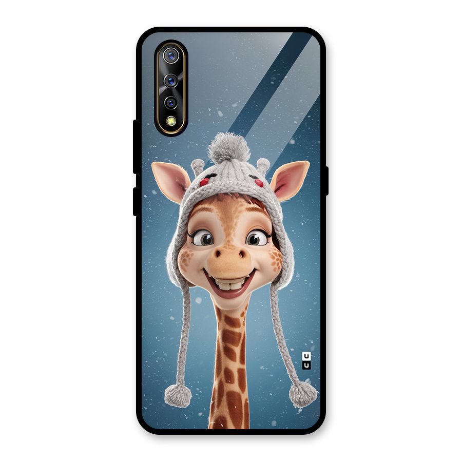 Funny Giraffe Glass Back Case for Vivo S1