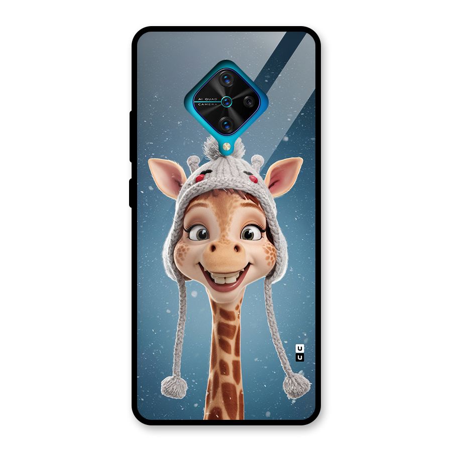 Funny Giraffe Glass Back Case for Vivo S1 Pro