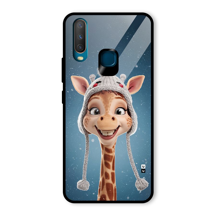 Funny Giraffe Glass Back Case for Vivo U10
