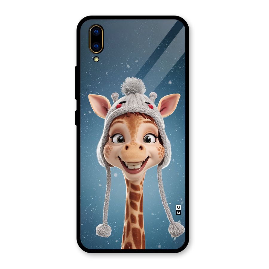 Funny Giraffe Glass Back Case for Vivo V11 Pro