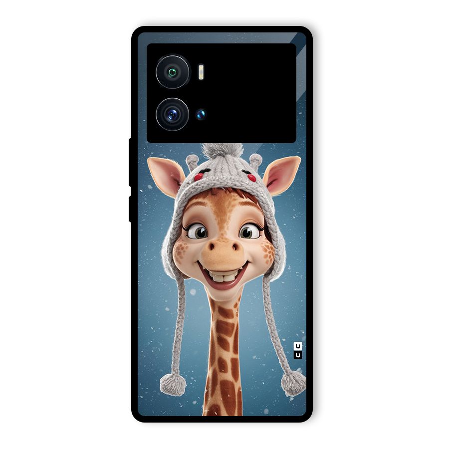 Funny Giraffe Glass Back Case for Vivo iQOO 9 Pro