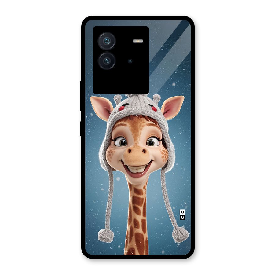 Funny Giraffe Glass Back Case for Vivo iQOO Neo 6 5G