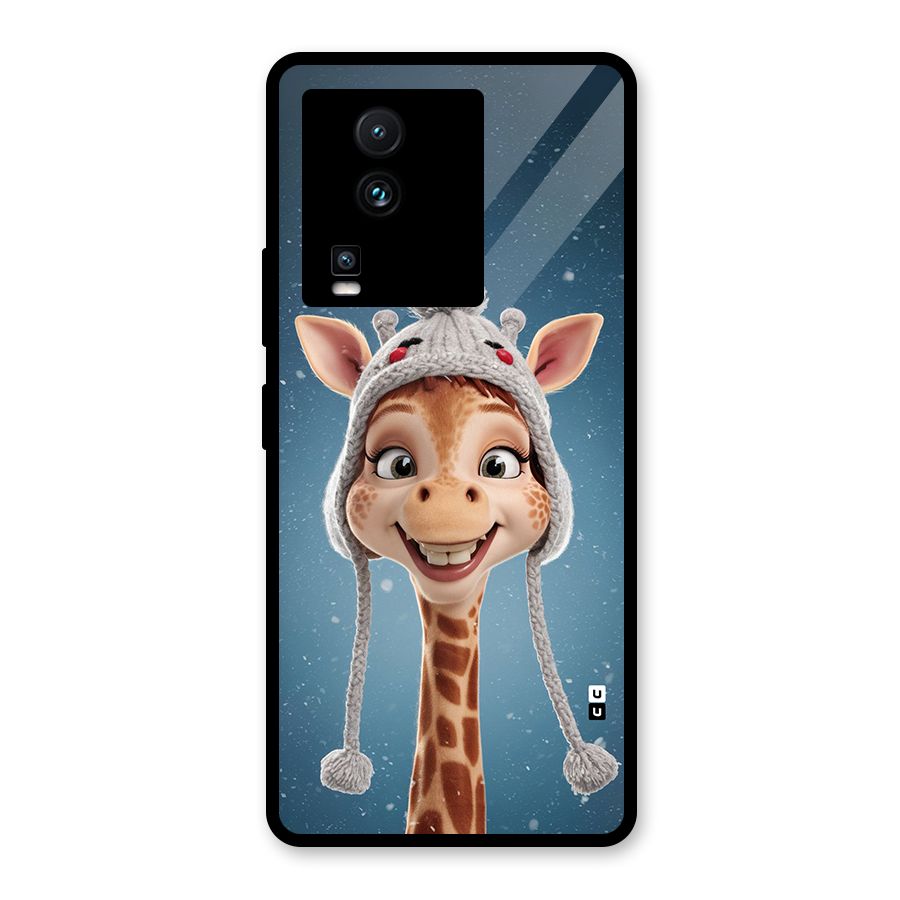 Funny Giraffe Glass Back Case for Vivo iQOO Neo 7 Pro