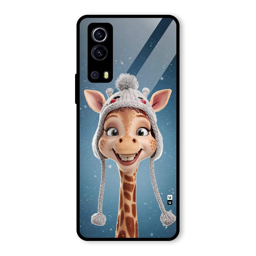 Funny Giraffe Glass Back Case for Vivo iQOO Z3