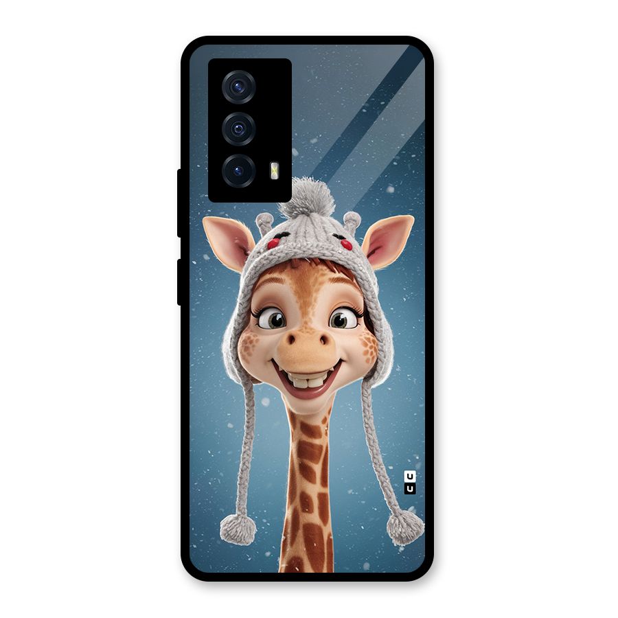 Funny Giraffe Glass Back Case for Vivo iQOO Z5