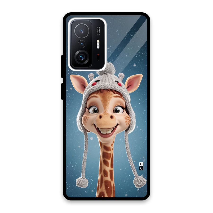 Funny Giraffe Glass Back Case for Xiaomi 11T Pro