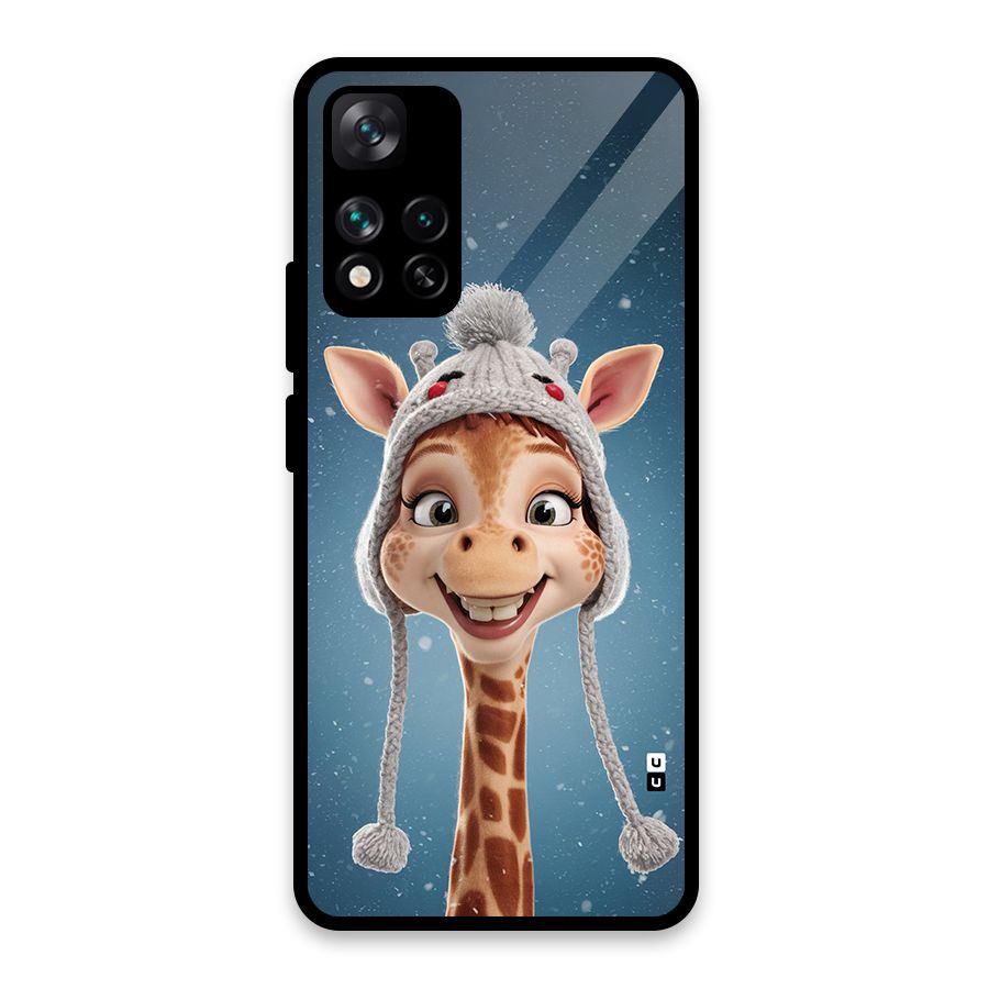 Funny Giraffe Glass Back Case for Xiaomi 11i 5G