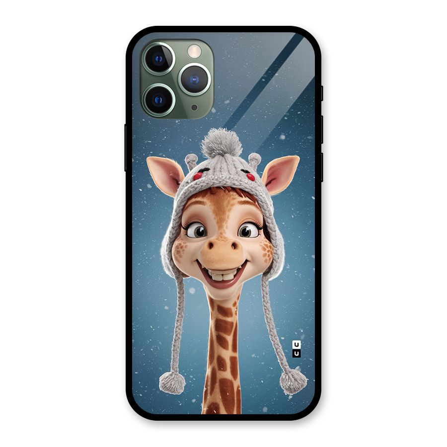 Funny Giraffe Glass Back Case for iPhone 11 Pro