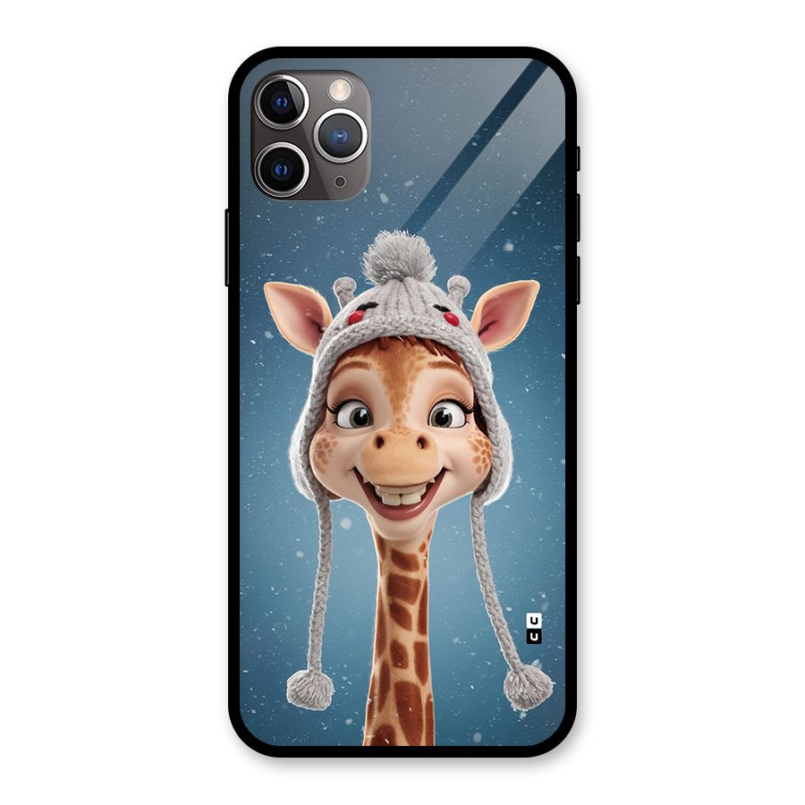 Funny Giraffe Glass Back Case for iPhone 11 Pro Max