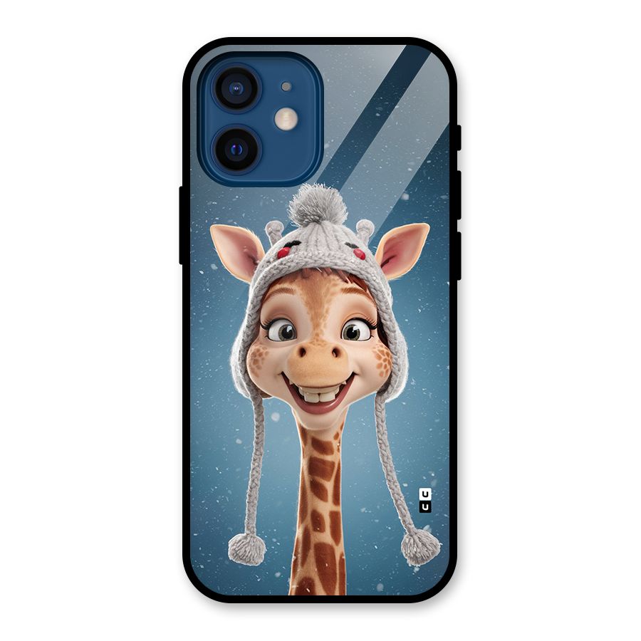 Funny Giraffe Glass Back Case for iPhone 12 Mini