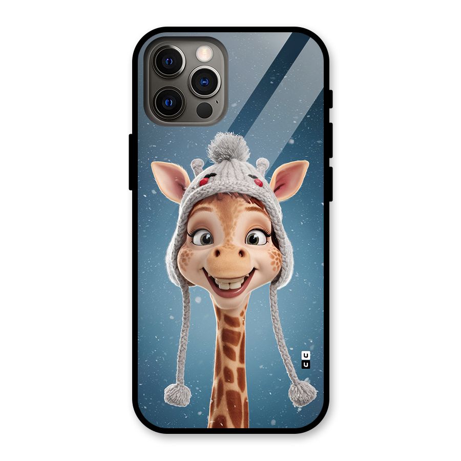Funny Giraffe Glass Back Case for iPhone 12 Pro
