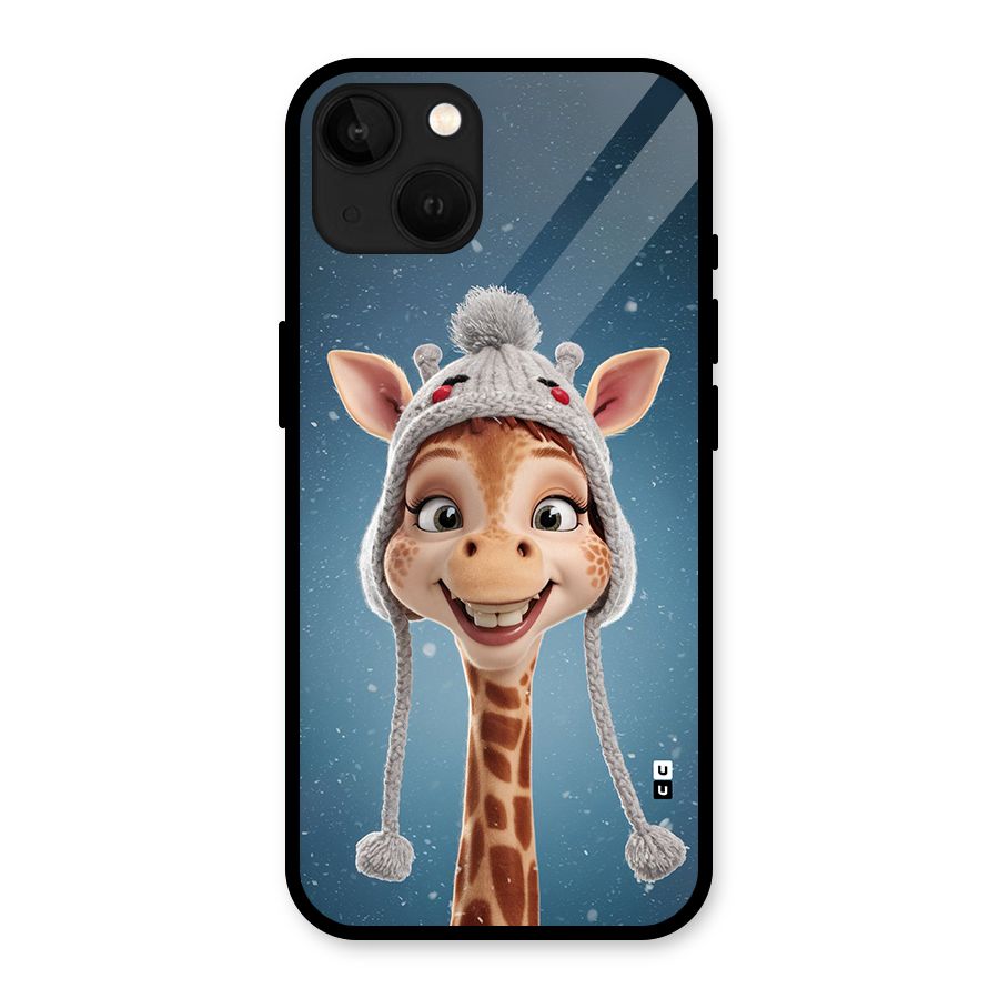 Funny Giraffe Glass Back Case for iPhone 13