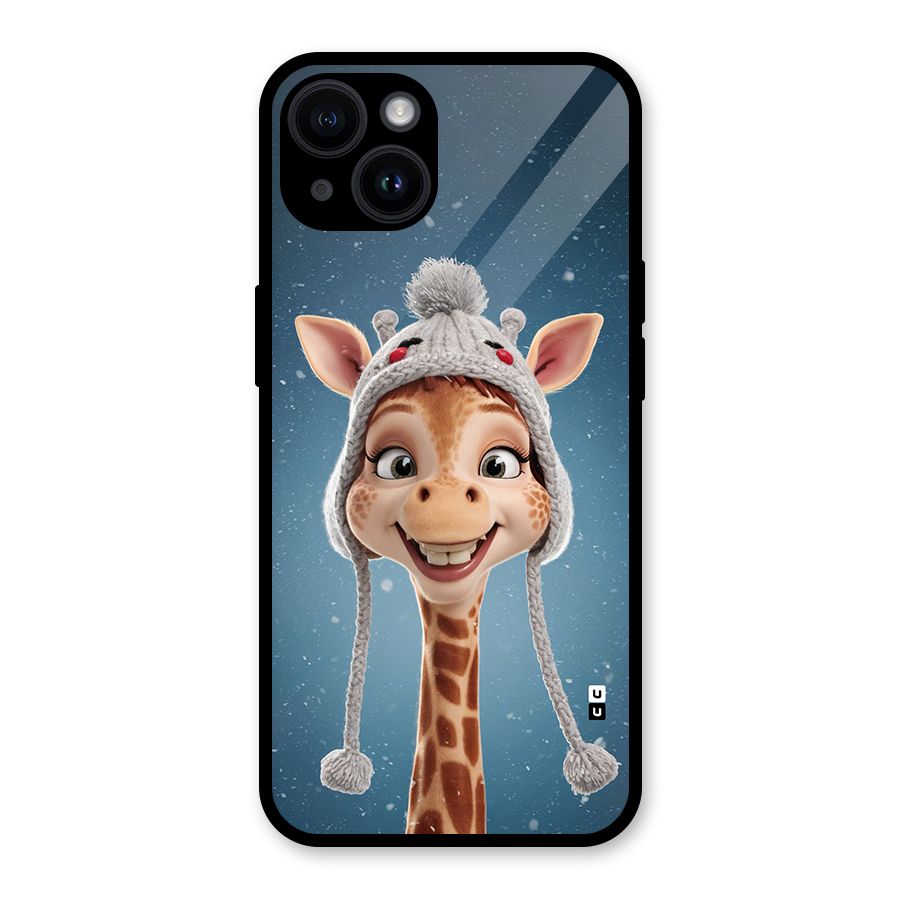 Funny Giraffe Glass Back Case for iPhone 14